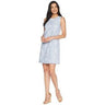 Women's Cece Lace Sheath BLUE Dress, Size 2 CeCe