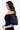 Xscape Women's Evening Gown Off-the-Shoulder Floral Puff Sleeves, Navy, 8P, Xscape