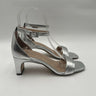 Women's Naturalizer 27 Edit Iriss Silver Block heel Sandal Size 6M Naturalizer