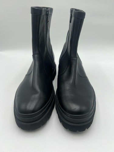 Vince Black Leather Water Repellent Boots Size 11