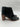 Sofft Black Leather Cut Out Open Toe Booties Block Heel Back Zip Size 9