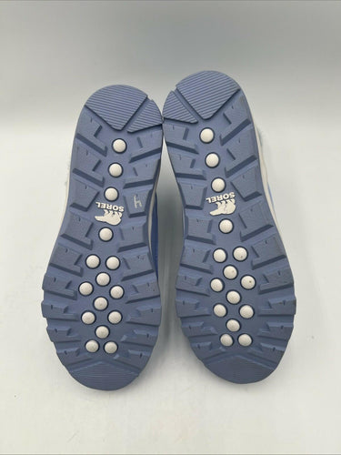 DISNEY X SOREL YOUTH WHITNEY SHORT LACE FROZEN ELSA BOOTS FROSTED PURPLE Size 5