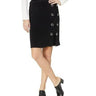 Tribal Pack And Go Travel Jersey Lace-up Skirt W/eyelet Detail Black Size M AND