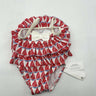 Janie And Jack One Piece Girls whimsical red sailboat print and ruffled 6/12 M Janie and Jack