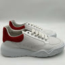 Women’s Alexander McQueen Court Trainer sneakers in white and lust red Size 38.5 Alexander McQueen