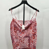 River Island pink floral satin cami top Cowl Neck Chain Print Size 12 River Island
