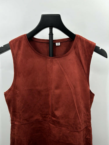 ONLY Womens Frankie Faux Suede Mini Dress Marsala EU Size 40