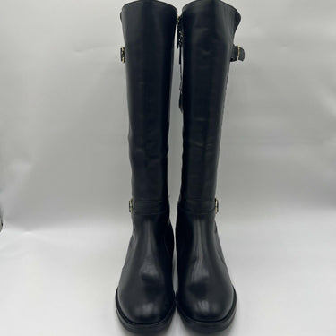 Women’s Cole Haan Chesley Water-Resistant Tall Boots Black Leather Size 8.5B Cole Haan