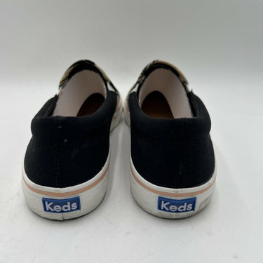 Keds Women's Core Jump Kick Slip Canvas Sneaker, Black/Multicolor Size 11M