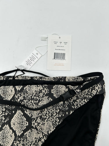 Andie Swim The Riviera Belted Woman’s Bikini Bottom Snakeskin Size M Riviera
