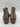 Women's Lucky Brand Theria Peep Toe Ankle Bootie Block Heel Dune Taupe Size 9.5 Lucky Brand