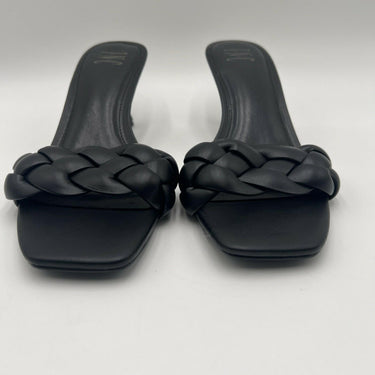 INC Womens Parker Faux Leather Braided Dress Sandals Black Size 10M INC International Concepts