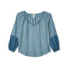 Hard Tail Puff Sleeve Poet Top (Moonstone) Women's Clothing size L Hard Tail