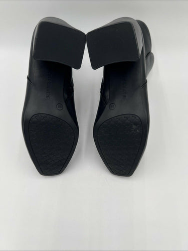 Kelly & Katie FENI Black Synthetic Square Toe Side Zip Ankle Boots, Size 8W Kelly & Katie