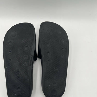 Off-White c/o Virgil Abloh Stamp Logo Pool Slides Black / White Size 39