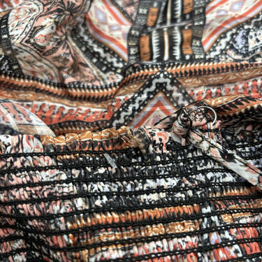 NWD Shyanne Women's Printed Bohemian Cami/Kimono Set Pecan Size S