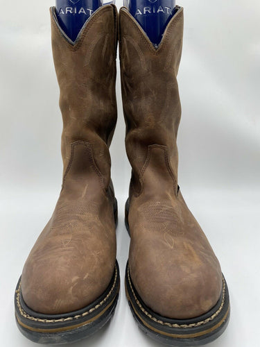 Rocky Men's Original 11” Ride Waterproof Brown Leather Western Boots Size 13W