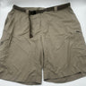 Columbia Mens Khaki Cargo Hiking Shorts Belted Nylon Outdoor Zip Pocket  44X12 Columbia
