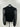 Heartloom Nia Woman’s Black Top ribbed knit Sheer Sleeves  Mock Neck Size M M & M
