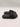 Alexander McQueen Women's black rubber logo embossed slides Size 37 Alexander Mcqueen