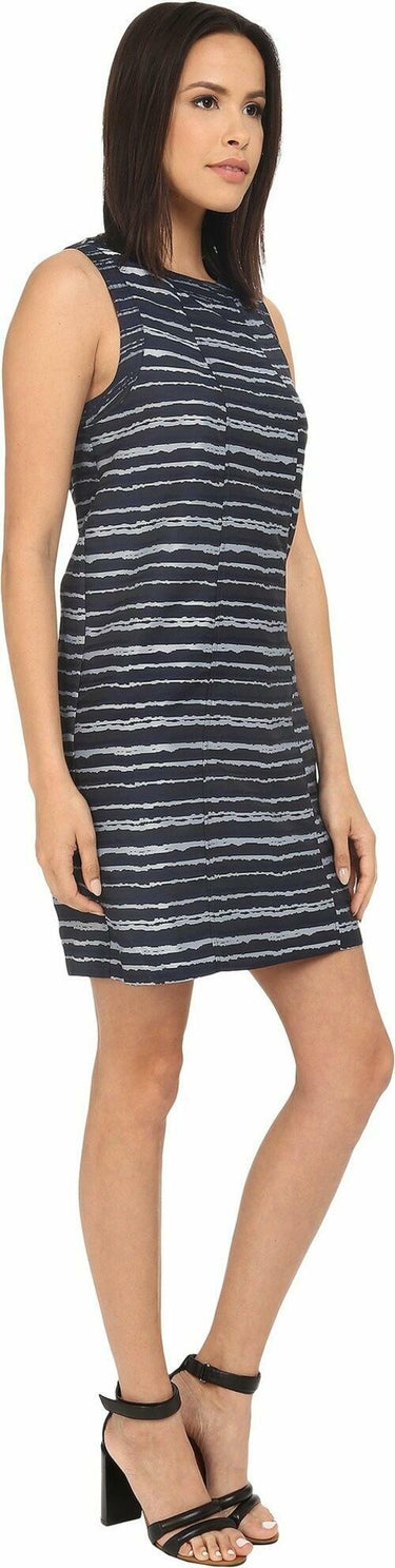 Kensie Women's Digital Lines Dress, Midnight Sapphire Combo, Small kensie