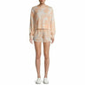 Catherine Malandrino Women's  French Terry Sweatshirt and Shorts, 2-Piece set M Catherine Malandrino