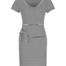 Tribal Striped Peplum Dress Women's Size M Tribal
