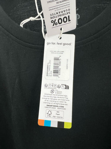 SmartWool Men's Classic Thermal Merino Base Layer Crew, Black, Large