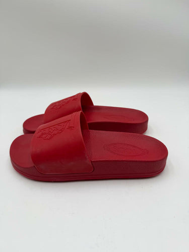 Mens Tod's Embossed Monogram Slides Red Size 6 UK