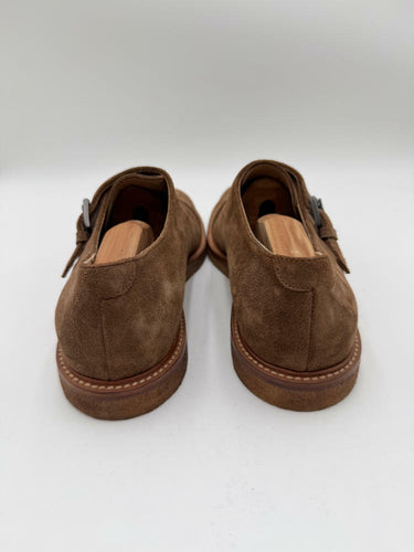Men‘s TOD’S Brown Suede Round Cap Toe Double Monk Strap Oxfords Size 8 UK