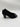 Women’s Chanel Black Suede Patent Cap Toe Block Heel Slip On Pumps Size 35
