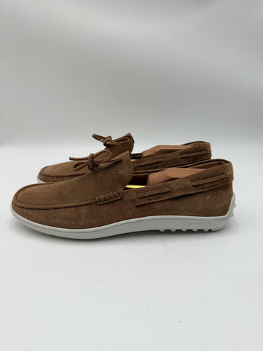 Men’s Tod’s Gommino Brown Suede Slip on Loafers Size 9UK