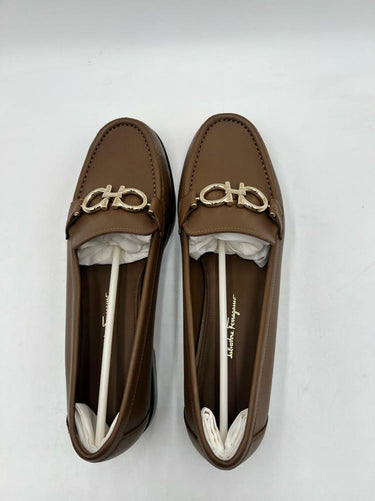 SALVATORE FERRAGAMO Woman's Rolo Walnut 10 C