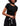 Women's Free People Bright Lights Choker Tee, Black Size S