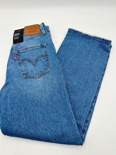 NWT Levi's Women's Premium Ribcage Straight Ankle Jeans, Dance Around, 26X27
