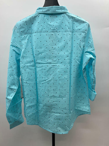 U.S. Polo Assn. Long Sleeve Dot Poplin Shirt by U.S. Polo size L