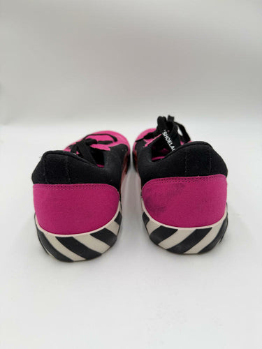 Men's Off-White Vulcanized Low Canvas Sneakers Pink/Black Size 46