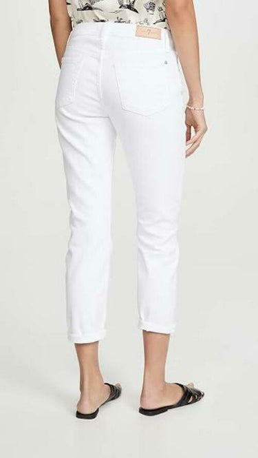 7 For All Mankind Josefina in Broken Twill White Broken Twill White 31 27