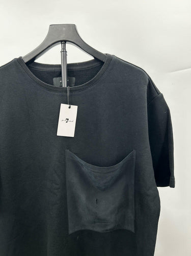 7 For All Mankind Women's T-Shirt Black Dress Medium Side-Zip Size M