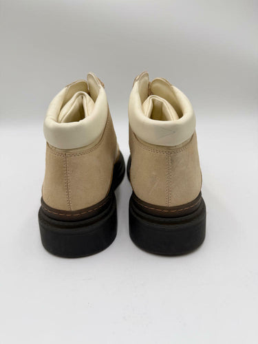 Women’s Chanel 2023 Interlocking CC Logo Hiking Boots Beige Size 37.5