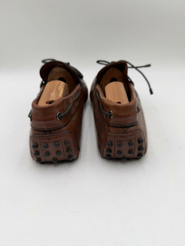 Tod's Men’s Sailor Slip on Loafers Brown Leather Size 6.5 UK