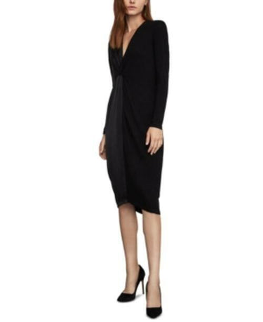 Bcbgmaxazria Twist-Front Dress Size L