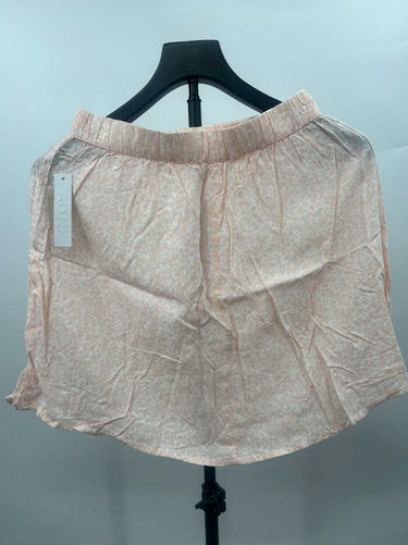 Abound Mini Skirt Women s Small Blush Pink Animal Print Elastic Waist Pull On S