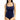 TYR Woman's swimwear Solid Square Neck Controlfit - Navy Size 10 TYR