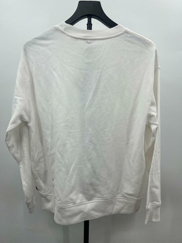 Levi's Women's Graphic Standard Crewneck Sweatshirt, Logo White, Medium Levi's