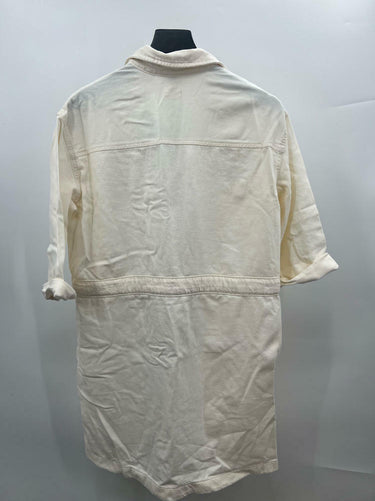 Women's Levi's Ainsley Denim Utility Dress - White SIZE S levi's
