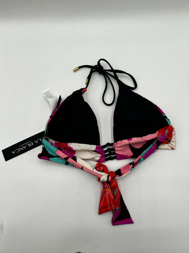La Blanca Women's Halter Triangle Swimsuit Top, Multi//in Full Bloom Size 6 La Blanca