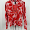 La Blanca Womens Long Sleeve Rashguard Swim Top Shirt, Cherry Tropical Size M La Blanca