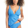 Bar III Womens Hankey Textured Tankin Cobalt M Bar III